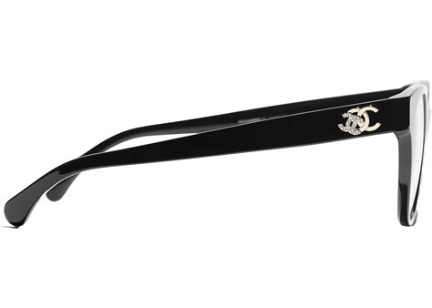 chanel 3431|Chanel Butterfly Eyeglasses 50mm Black/Gold (3431B C622).